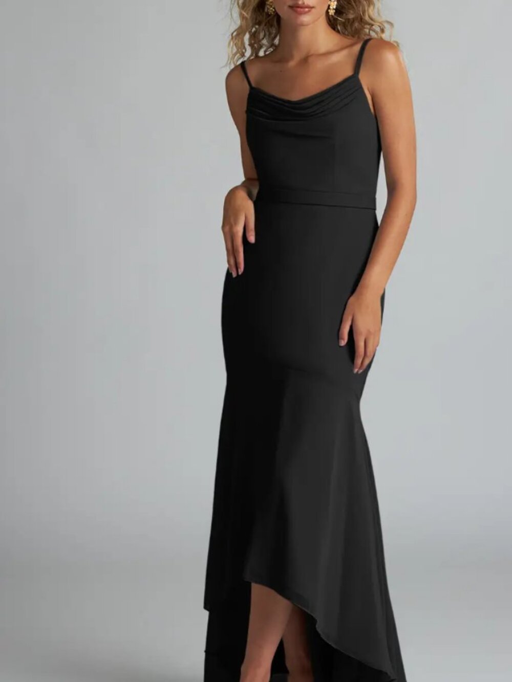 BNWT Azazie 'Summer' Bridesmaid Formal Gown Size 18 - Steel Grey Colour